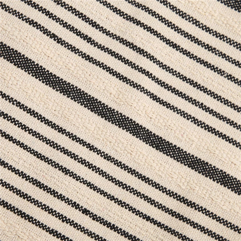 18x18in Ins Stripe Throw Pillow Covers Farmhouse Sofa Bed Room Cushion Covers