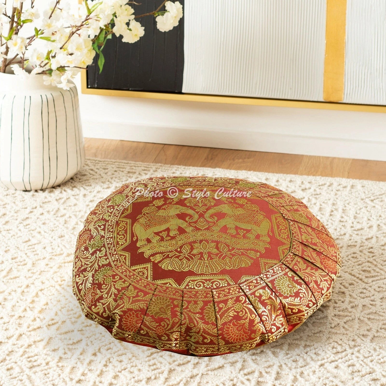 Brocade Jacquard Cushion Cover Elephant Bohemian Pillow Cases For Home Decor