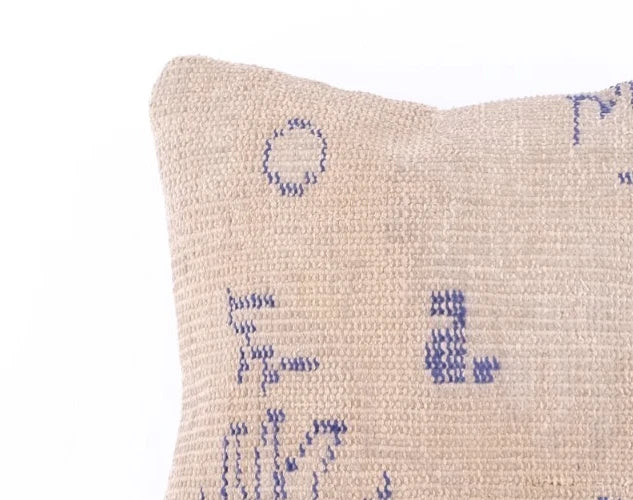 Kilim Pillowcase, Turkish Carpet Pillow Cover, Decorative Pillow, Bohemian Kilim