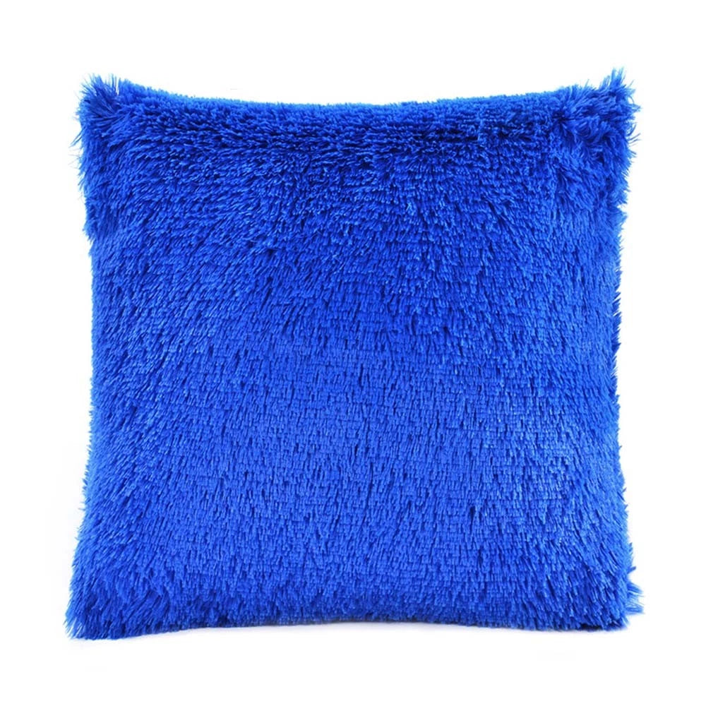 Cushion Cover Solid Color Soft Pillowcase Office Home Bed Sofa Car Décor New