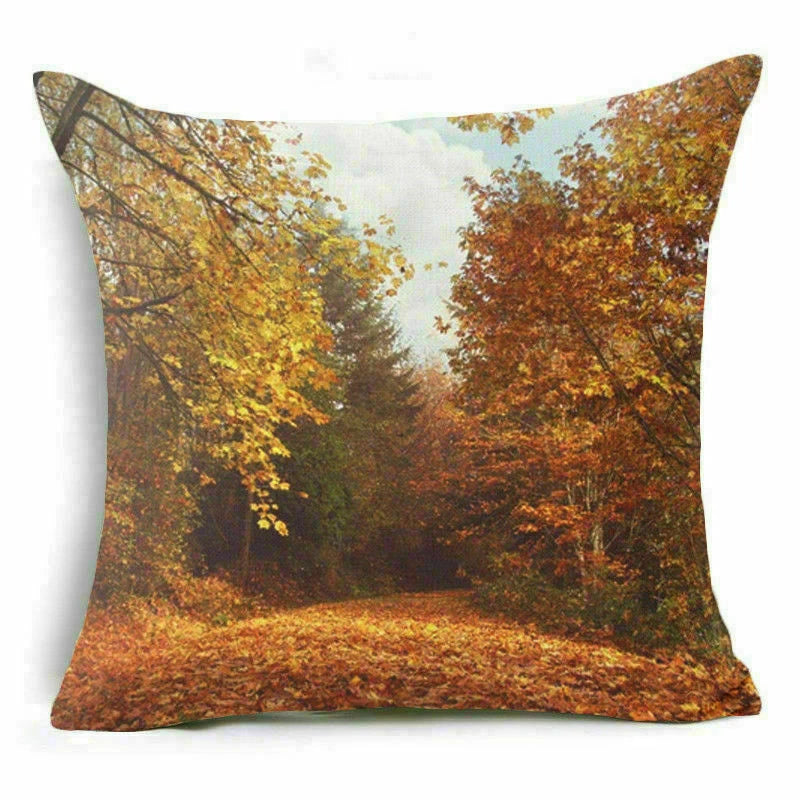 18'' Forest Plant pillow case sofa waist Home cover cushion Decor