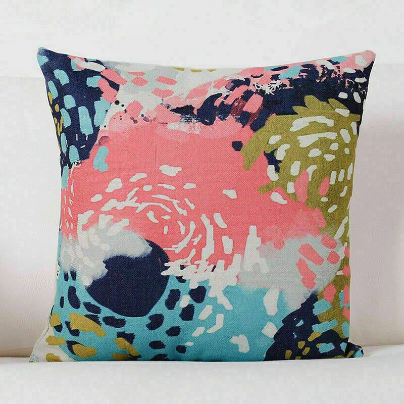 MY1437 Cushion Home Pillow Sofa Throw Cover Geometric Waist Case