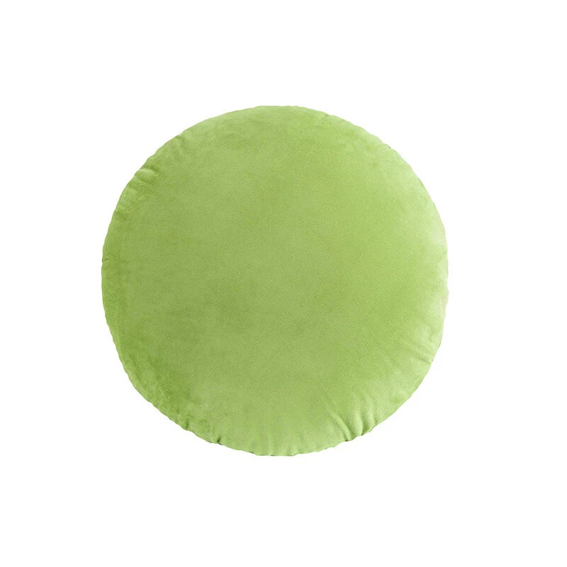 45cm Solid Color Round Cushion Cover Soft Velvet Pillowcase Home Sofa Bed Decor
