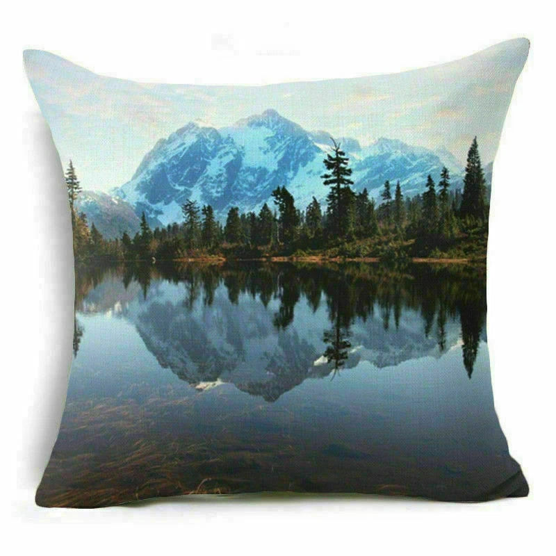 18'' Forest Plant pillow case sofa waist Home cover cushion Decor