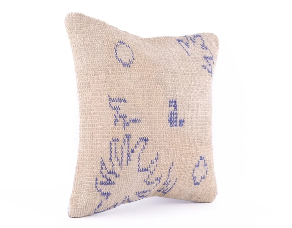 Kilim Pillowcase, Turkish Carpet Pillow Cover, Decorative Pillow, Bohemian Kilim