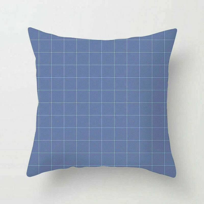 Polyester Geometric Sweet Pillow Case Sofa Waist Home Cover Cushion Decor 18"