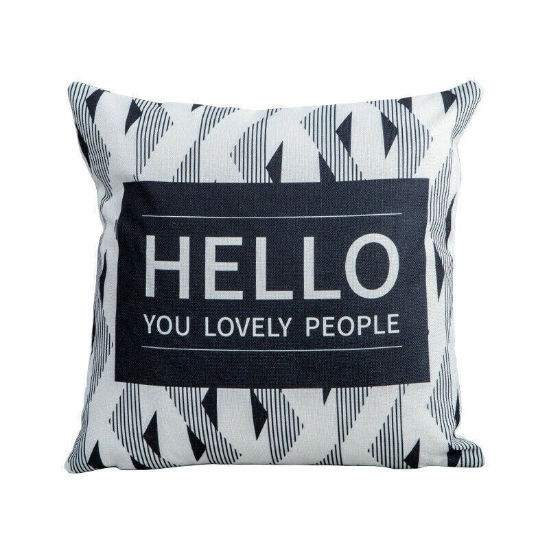 18inch Polyester Geometric Pillow Case Cover Sofa Waist Home Cover Cushion Decor
