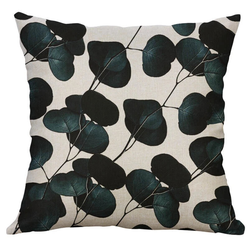 Leaves Feather   Cushion Cover Throw Pillow Case Home Sofa Car Decor