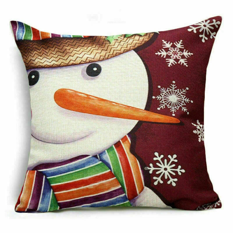 Decor Cushion 18" Pillow Cover Sofa Christmas Throw Style Home