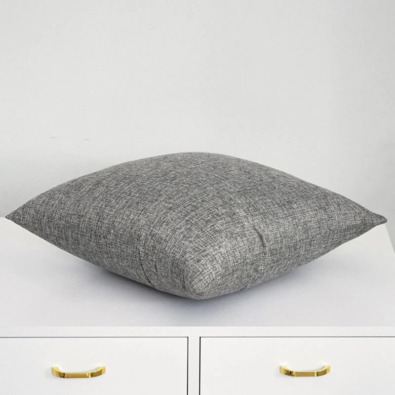 New 16*16" Plain Linen Cushion Cover Pillow Cases Home Sofa Decor Multicolor