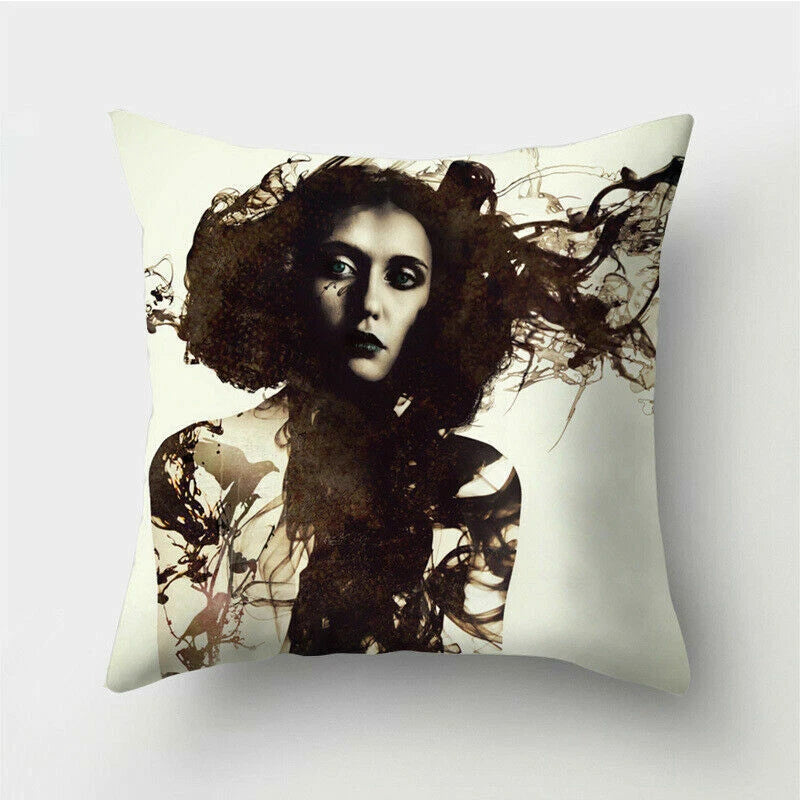 18'' Polyester Abstraction Sofa Pillow Case Cover Throw Waist Cushion Cover