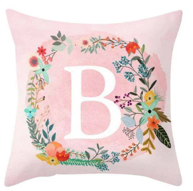18inch Pink Letters Pillow Case Throw Sofa Home Decor Cushion Cover