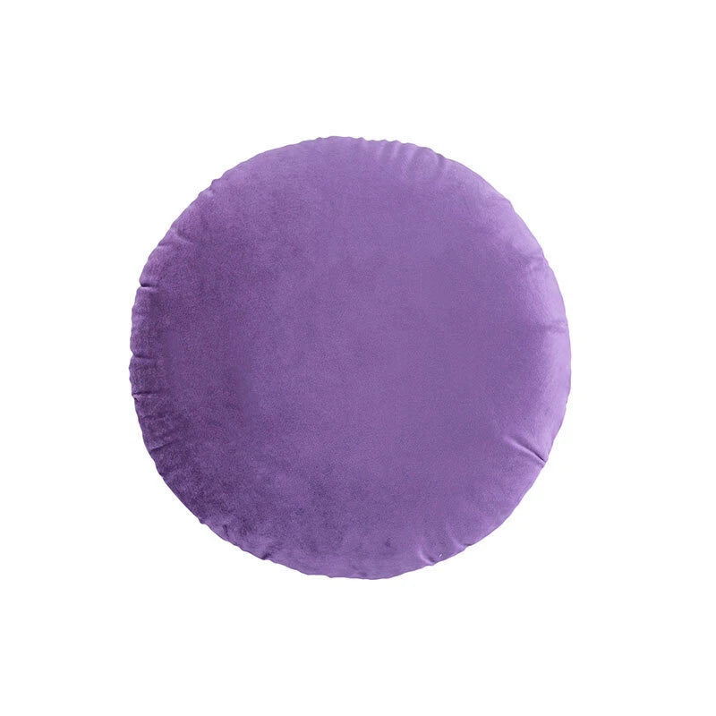 45cm Solid Color Round Cushion Cover Soft Velvet Pillowcase Home Sofa Bed Decor