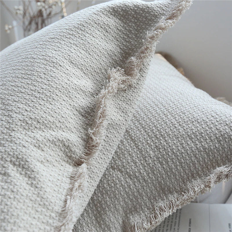 24x24in Linen Fabric Throw Pillow Cover Sofa Bed Cushion Covers Case Decorative