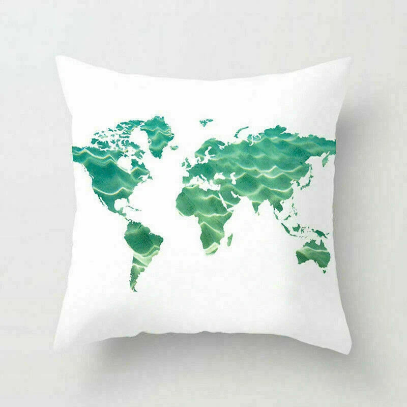 18" Retro Sea Animal Pillow Case Cover Throw Cushion Decor Polyester Sofa Home
