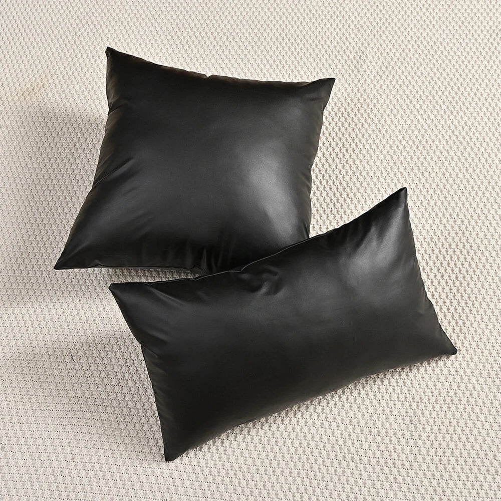 NEW Retro Faux PU Leather Cushion Cover Throw Pillow Case Sofa Bed Home Decor