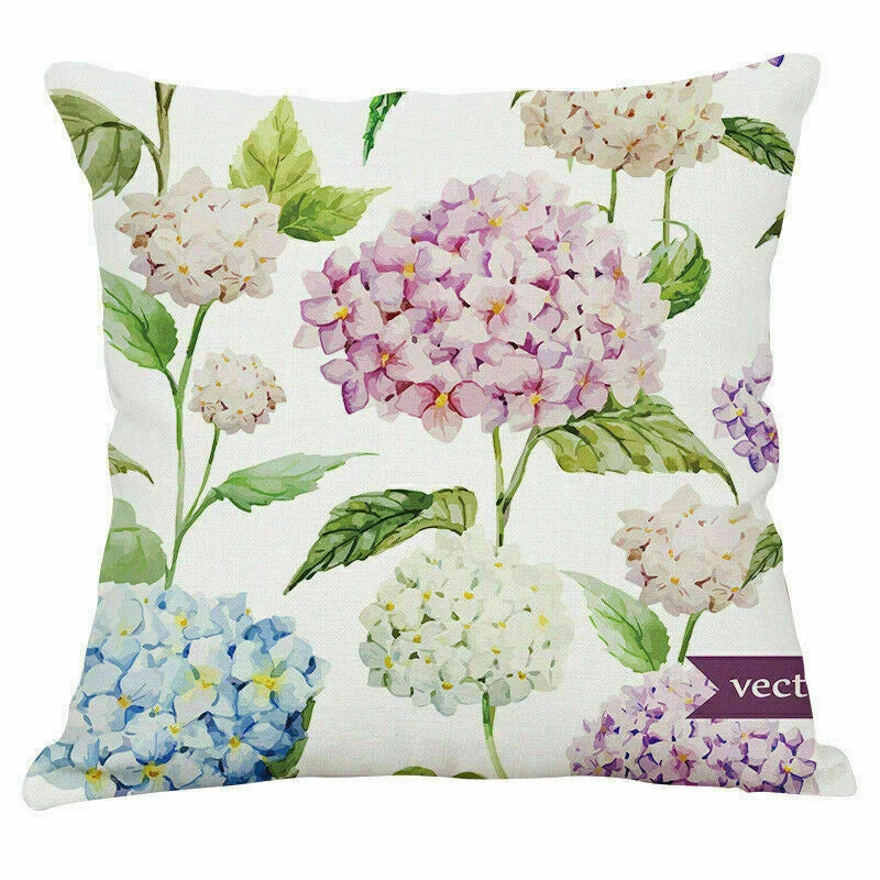 Decoration Cushion Cover Pillow Sofa Home Case Plants Office Green