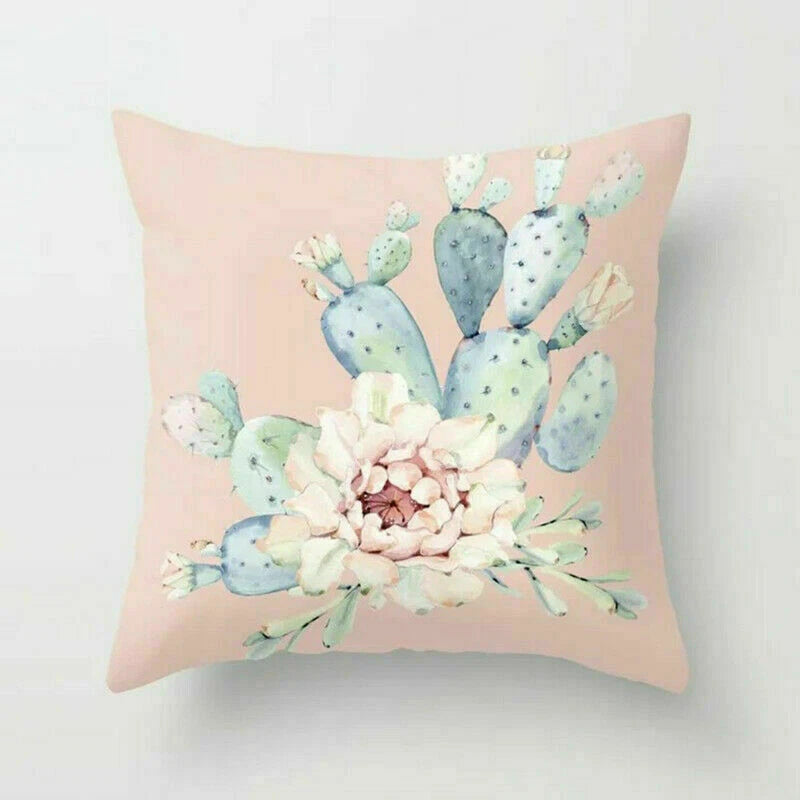 Rustic Flower 18inch Pillow Case Sofa Bed Cushion Cover Home Decor