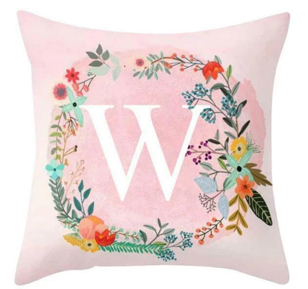 18inch Pink Letters Pillow Case Throw Sofa Home Decor Cushion Cover