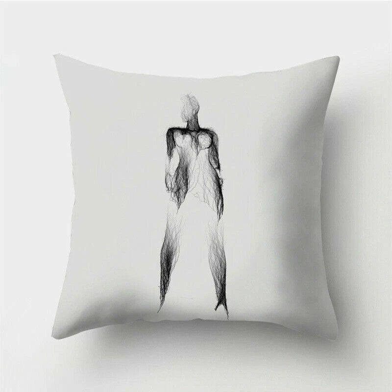 18'' Polyester Abstraction Sofa Pillow Case Cover Throw Waist Cushion Cover