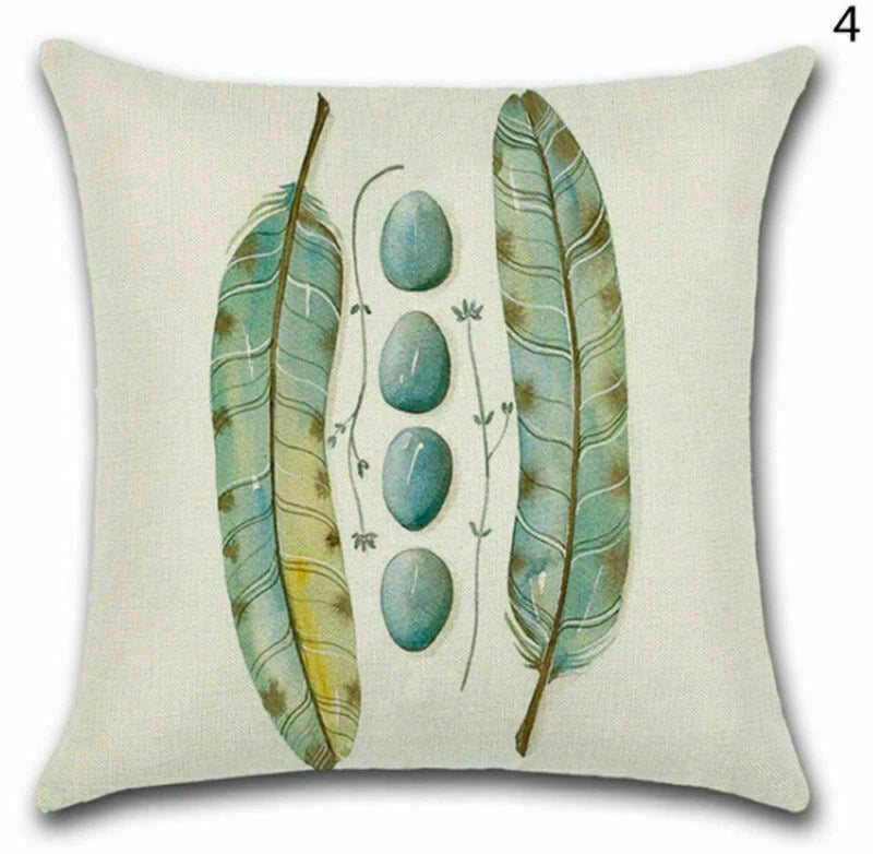 Decor Home Waist Stone Cover Feather Cushion Throw Pillow 18" Sofa Retro