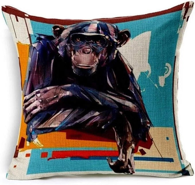 Cushion Cover Animal Print for Home Sofa Chair Bed Couch, Decorative Pillowcases