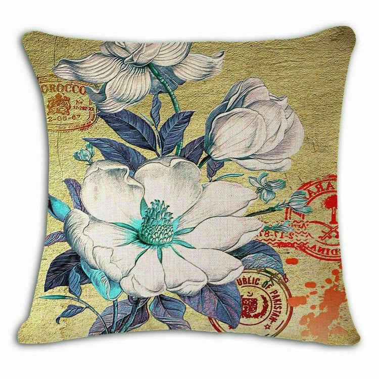 Decor Sofa 18" Retro Cover Cushion Home flower Case Throw