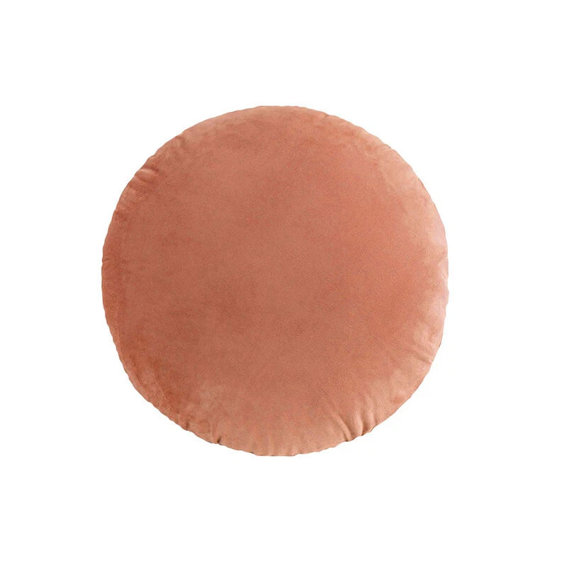 45cm Solid Color Round Cushion Cover Soft Velvet Pillowcase Home Sofa Bed Decor