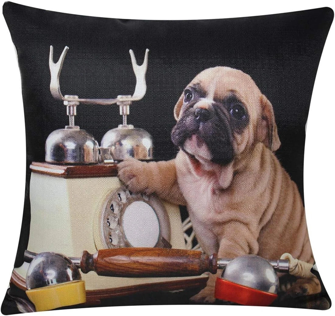 Cushion Cover Animal Print for Home Sofa Chair Bed Couch, Decorative Pillowcases