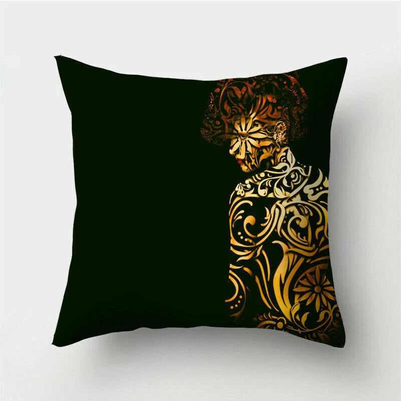 18'' Polyester Abstraction Sofa Pillow Case Cover Throw Waist Cushion Cover