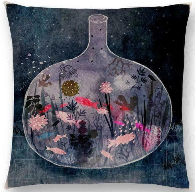 Cover Sofa Floral Case Cushion Pattern / Decor 18" pillow