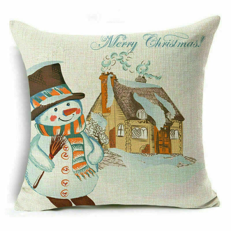 Decor Cushion 18" Pillow Cover Sofa Christmas Throw Style Home
