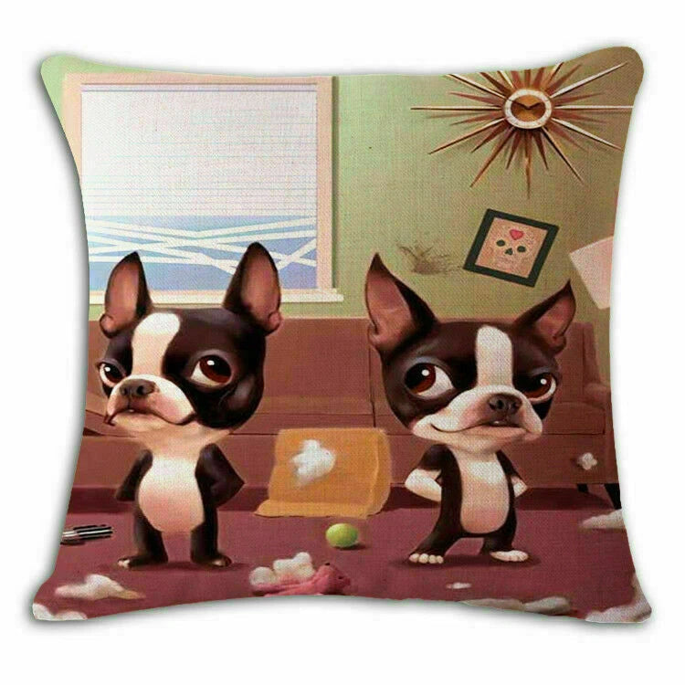 Decor Case Spoof 18" Cover Cushion Sofa Throw Home Pitbull