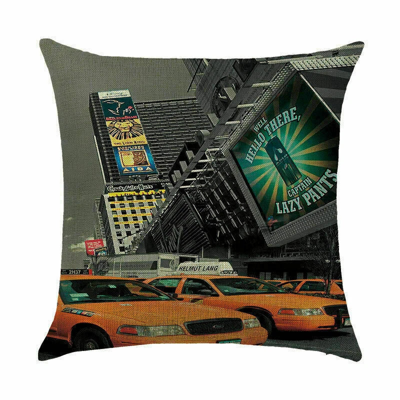 waist case building pillow Home cushion car Print cover cover DecorFamous sofa