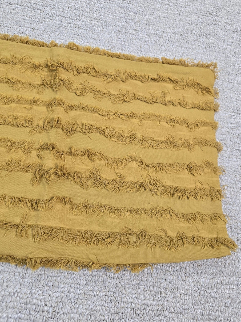 Fringe Yellow 12x19 Cushion Throw Cover Pillow Case Bed Chair Couch Decor Zip