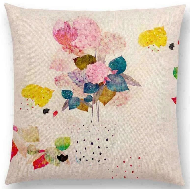 Cover Sofa Floral Case Cushion Pattern / Decor 18" pillow