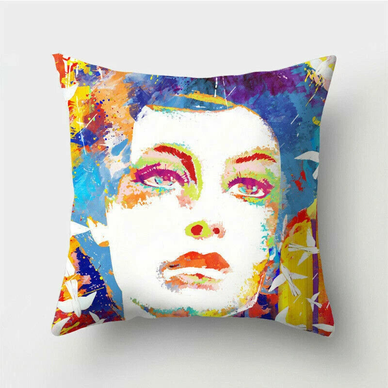 18'' Polyester Abstraction Sofa Pillow Case Cover Throw Waist Cushion Cover
