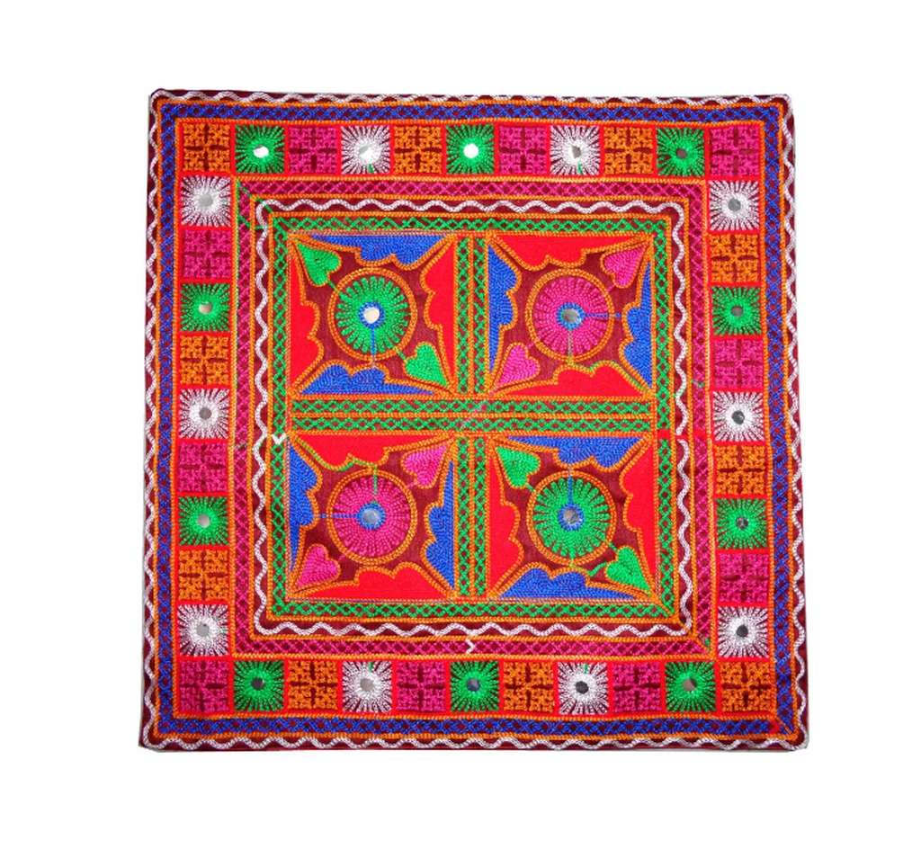 Boho Cushion pillow cases decorative cover sofa throw cotton Ari work Embroidery