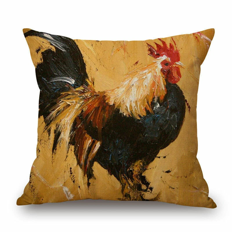 Memory Peacock & Flowers Home Decor Pillow Case Sofa Cushion Cover