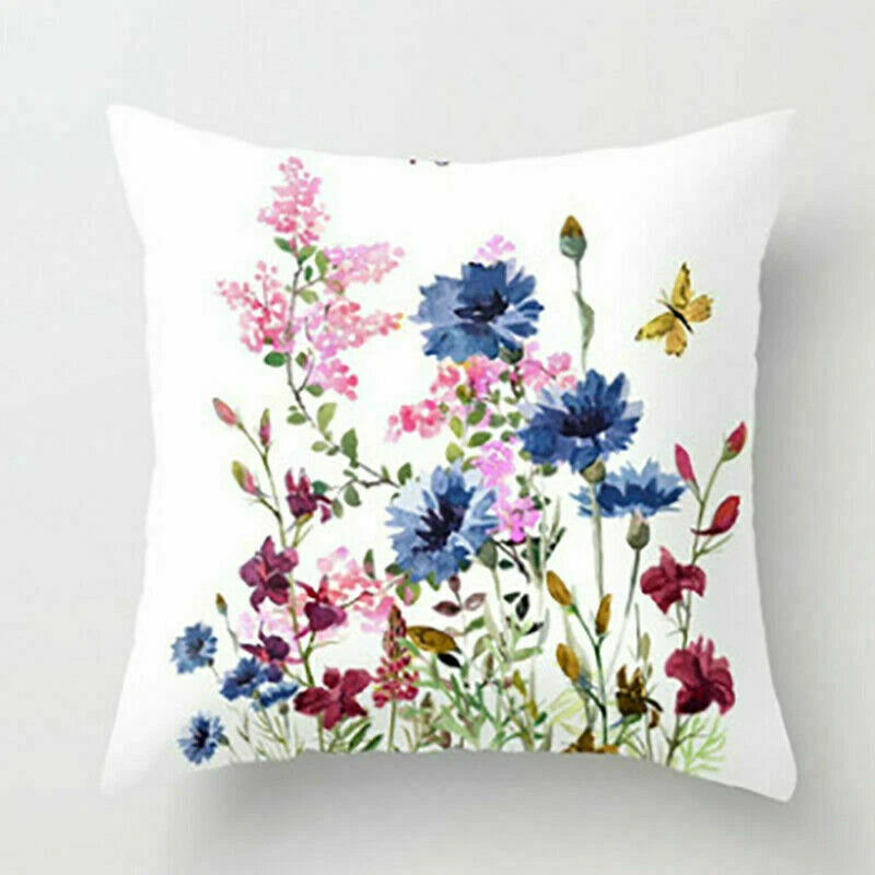 Rustic Flower 18inch Pillow Case Sofa Bed Cushion Cover Home Decor