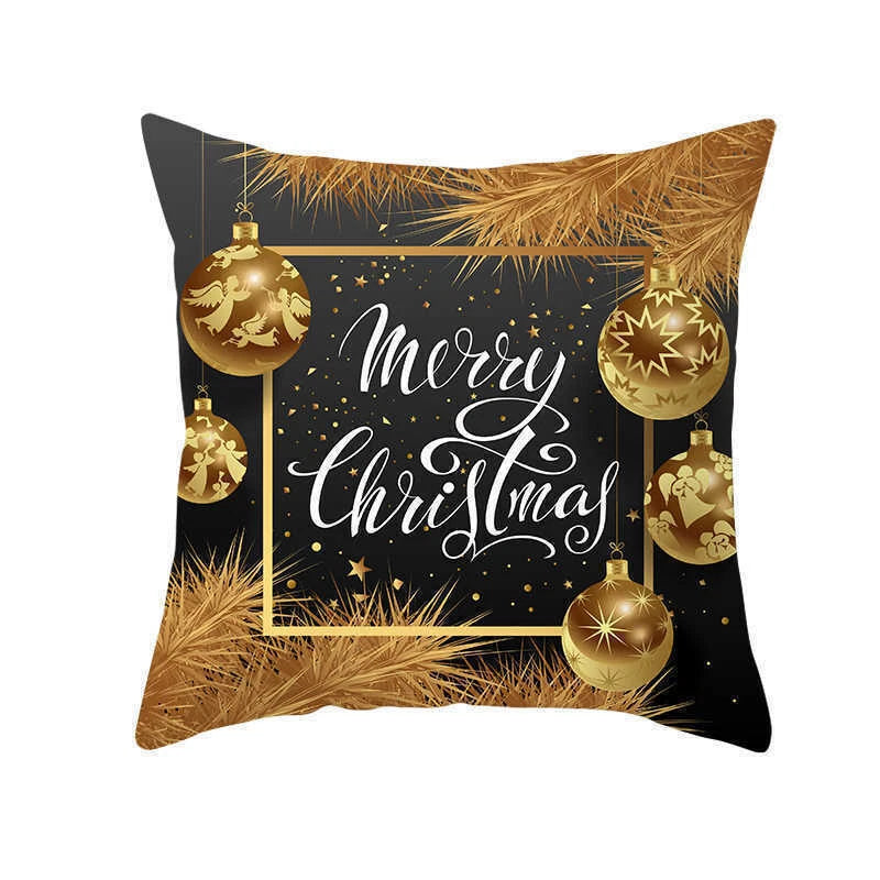 Christmas Deer Sofa Home Cover Pillow Case Throw Polyester Cushion Decor