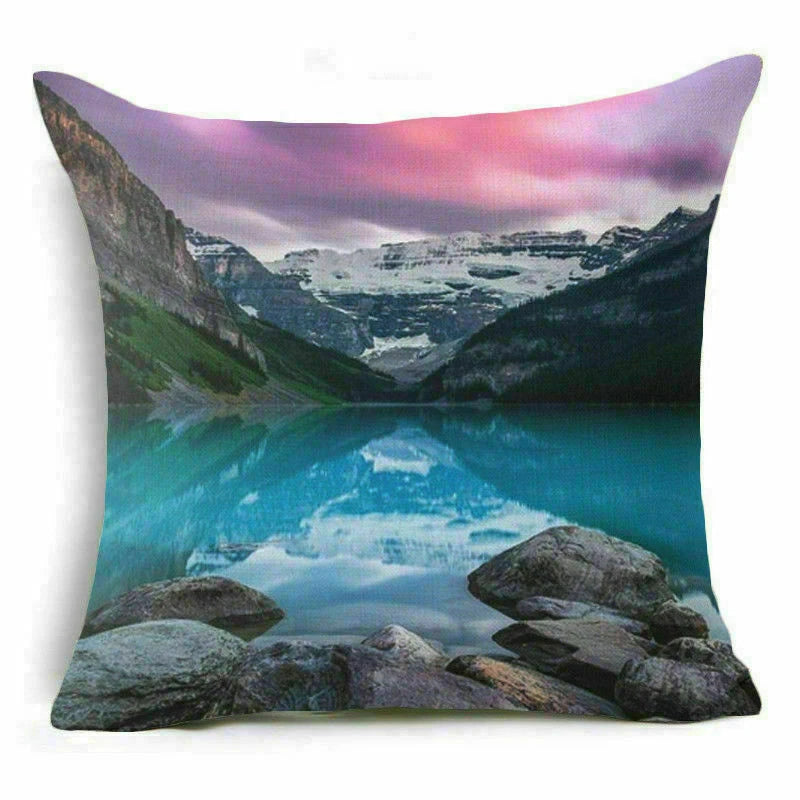 18'' Forest Plant pillow case sofa waist Home cover cushion Decor