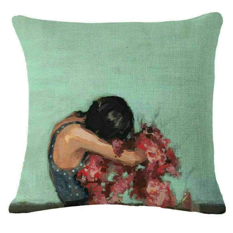 Decor Case Throw Home Flower Cushion Cover Pillow  Sofa Character