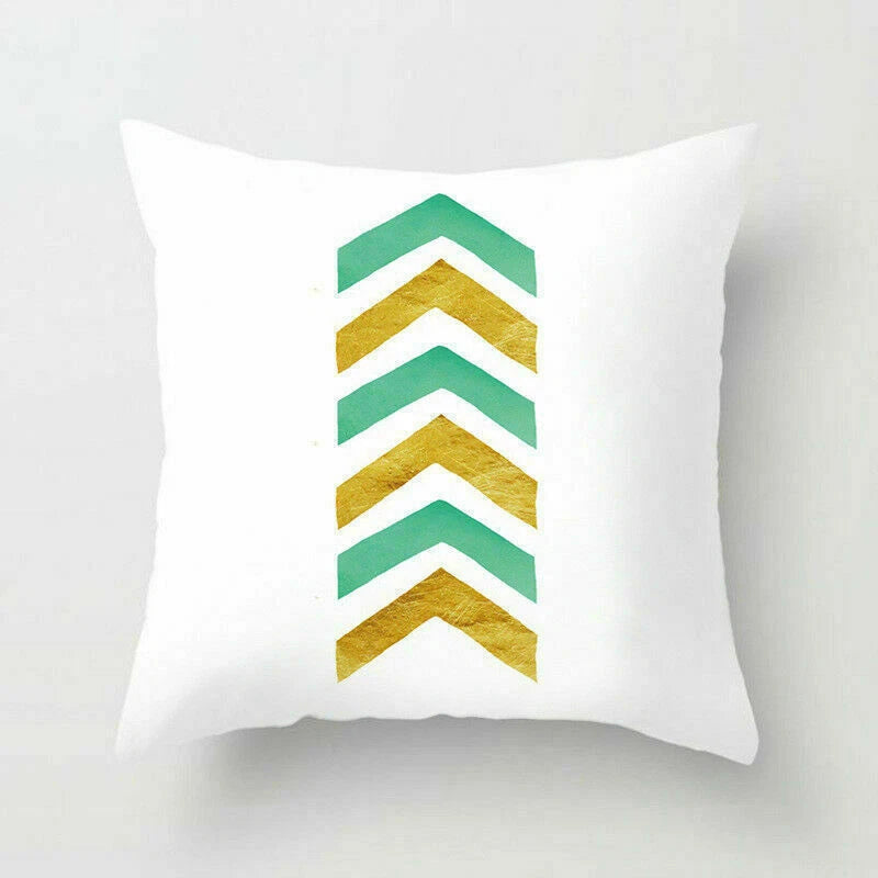 Polyester Geometric Sweet Pillow Case Sofa Waist Home Cover Cushion Decor 18"