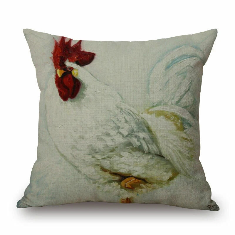 Memory Peacock & Flowers Home Decor Pillow Case Sofa Cushion Cover
