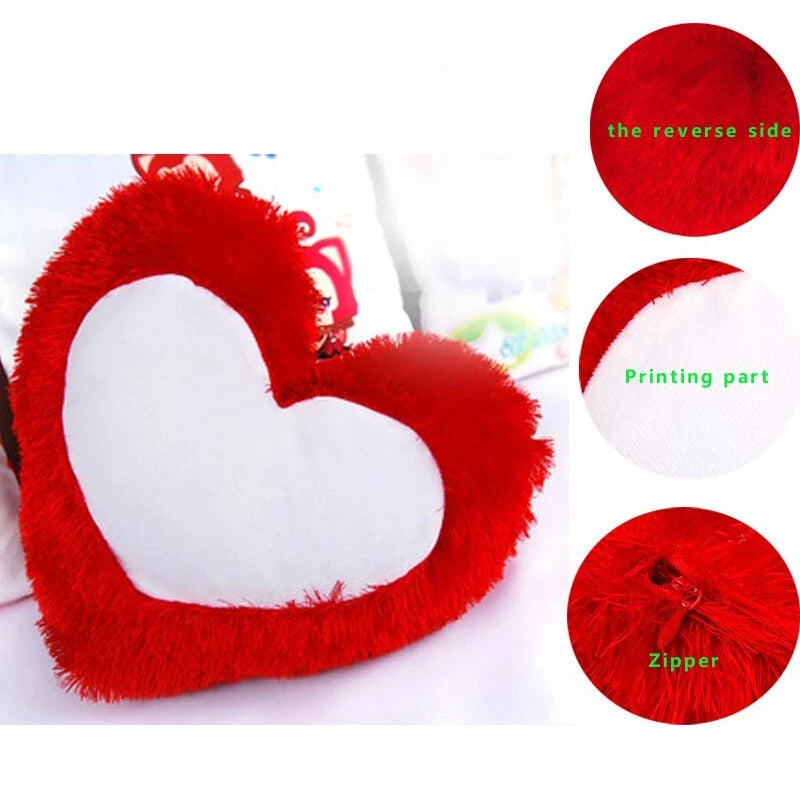 20Pcs Sublimation Fluffy Plush Blank Pillowcase Home Sofa Waist Cushion Cover