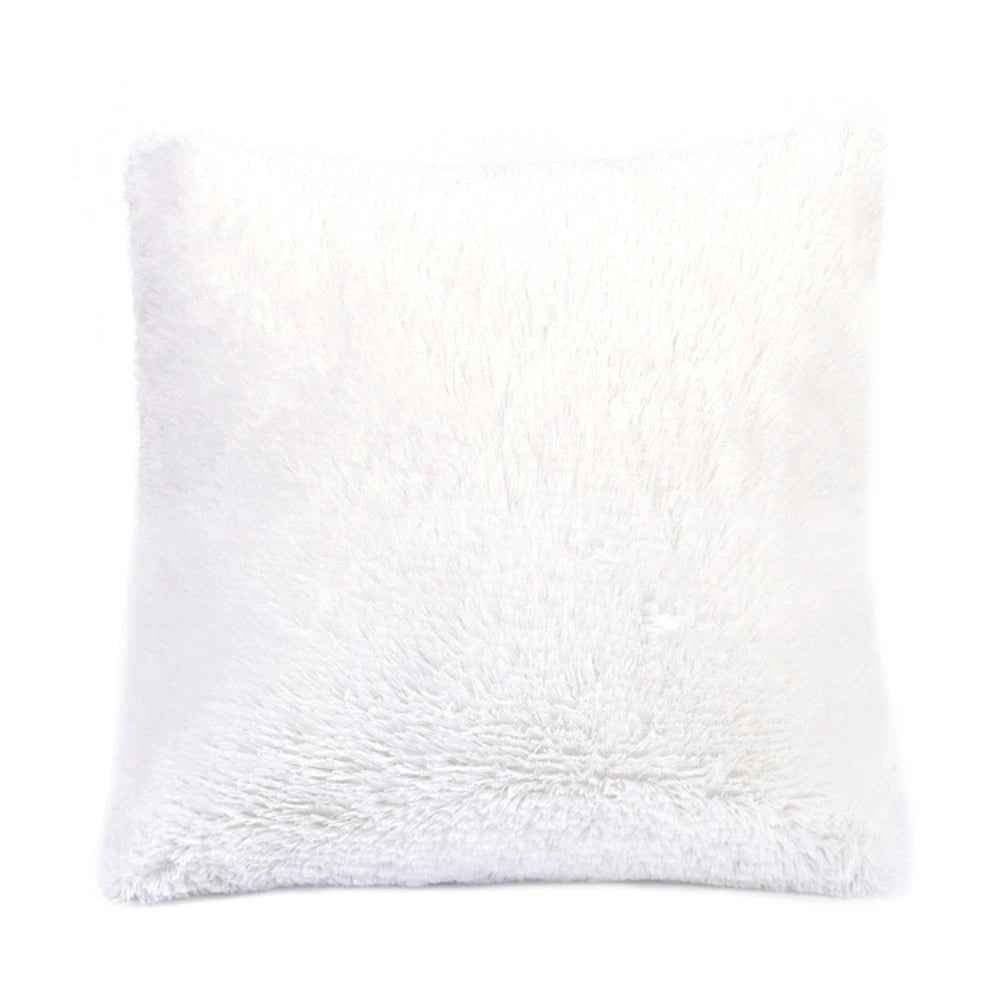 Cushion Cover Solid Color Soft Pillowcase Office Home Bed Sofa Car Décor New