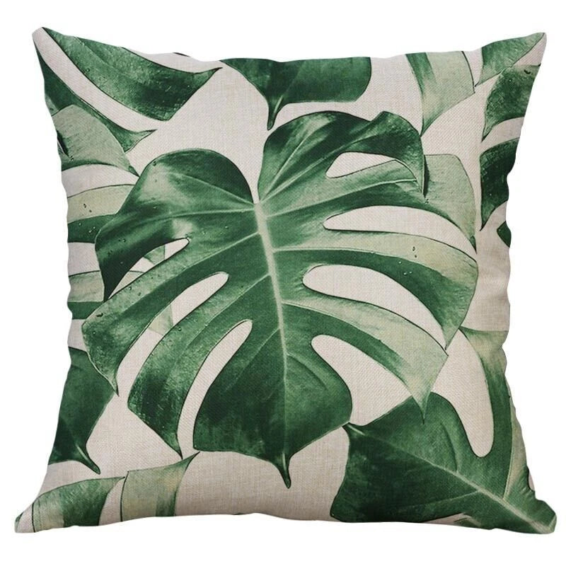 Leaves Feather   Cushion Cover Throw Pillow Case Home Sofa Car Decor
