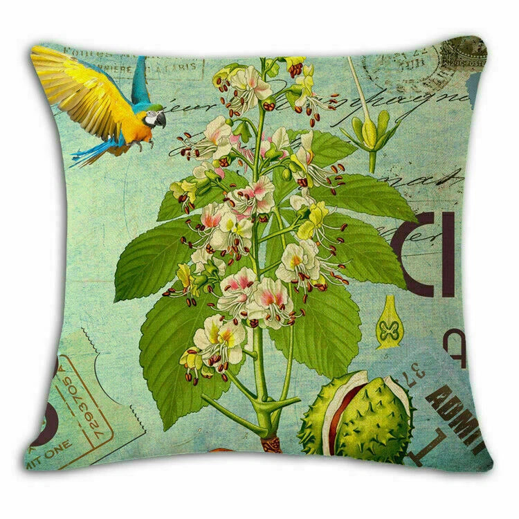Decor Sofa 18" Retro Cover Cushion Home flower Case Throw