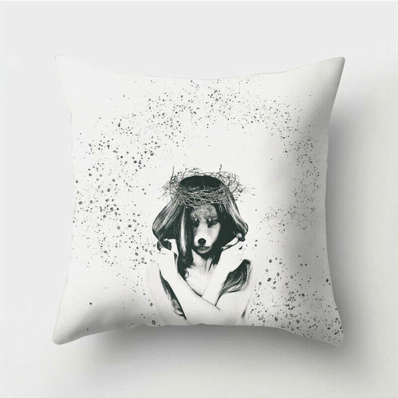 18'' Polyester Abstraction Sofa Pillow Case Cover Throw Waist Cushion Cover